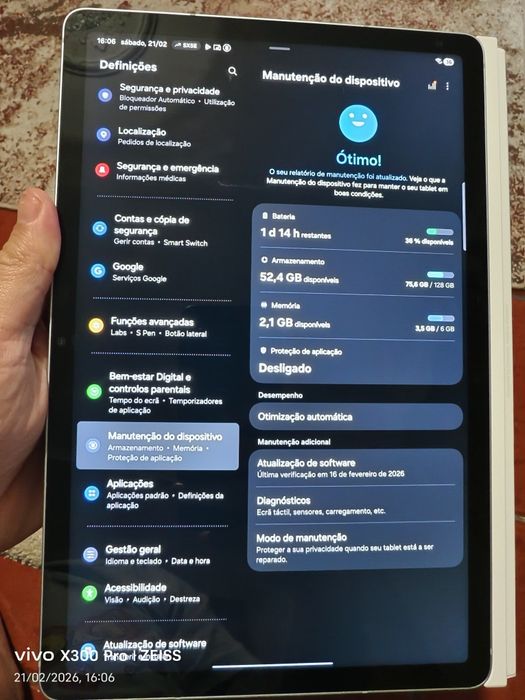 Vendo tablet Samsung S9 FE 128gb como novo com capa e S pen