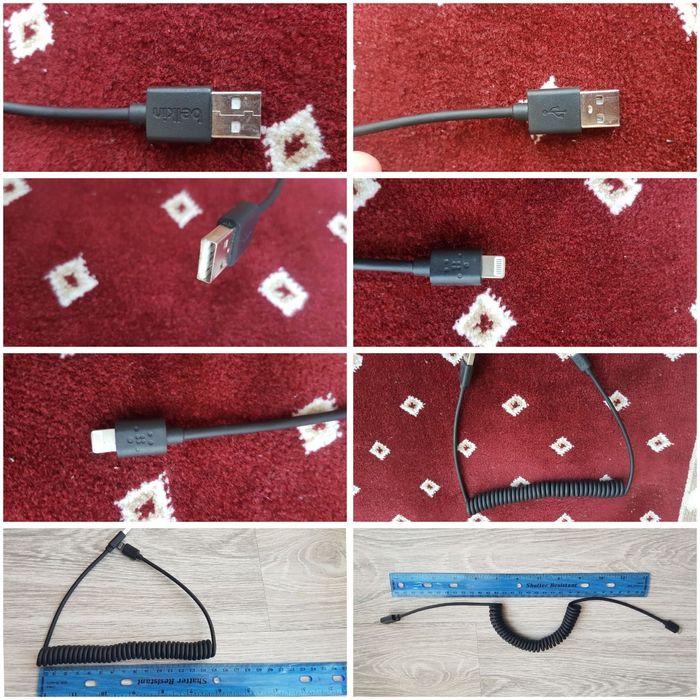 Полный комплект зарядного устройства для Айфон / iPhone - шнуры, блоки