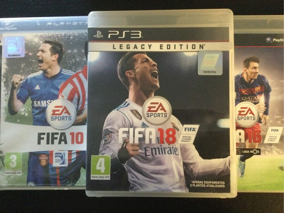 Pack 3 FIFA PS3  Fifa18+Fifa16+Fifa10