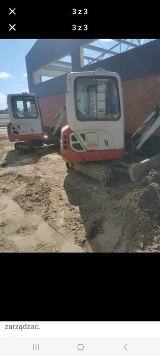Minikoparka Takeuchi tb 216 wynajem
