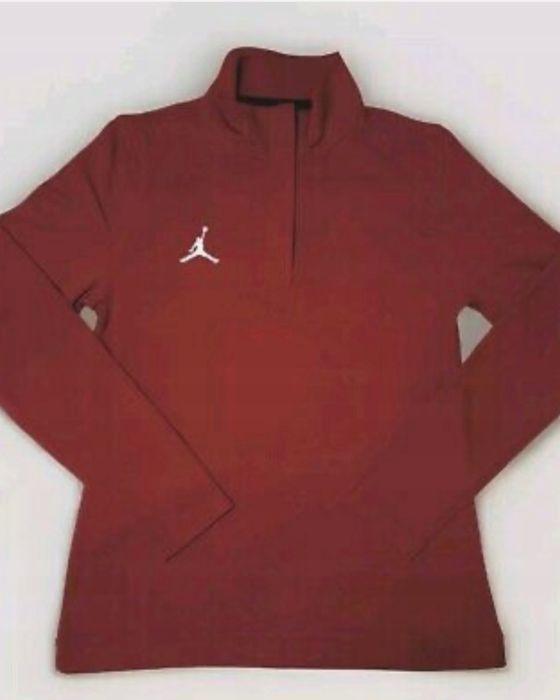 Jordan Drifit Bordowa Bluza Długi Rękaw Fason Klasyczny Rozmiar Xs/S