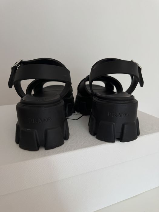 Sandały Prada Monolith rubber