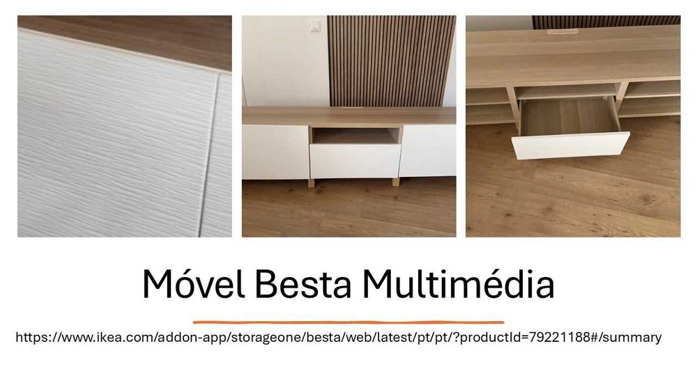 Móvel Multimédia TV IKEA BESTA - NOVO