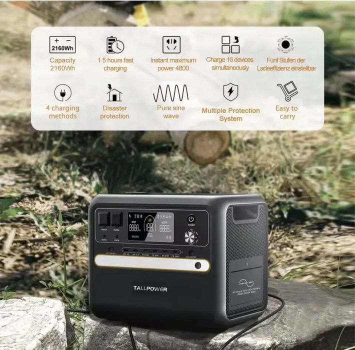 Зарядна станція tallpower v2400 2160wh 2400w