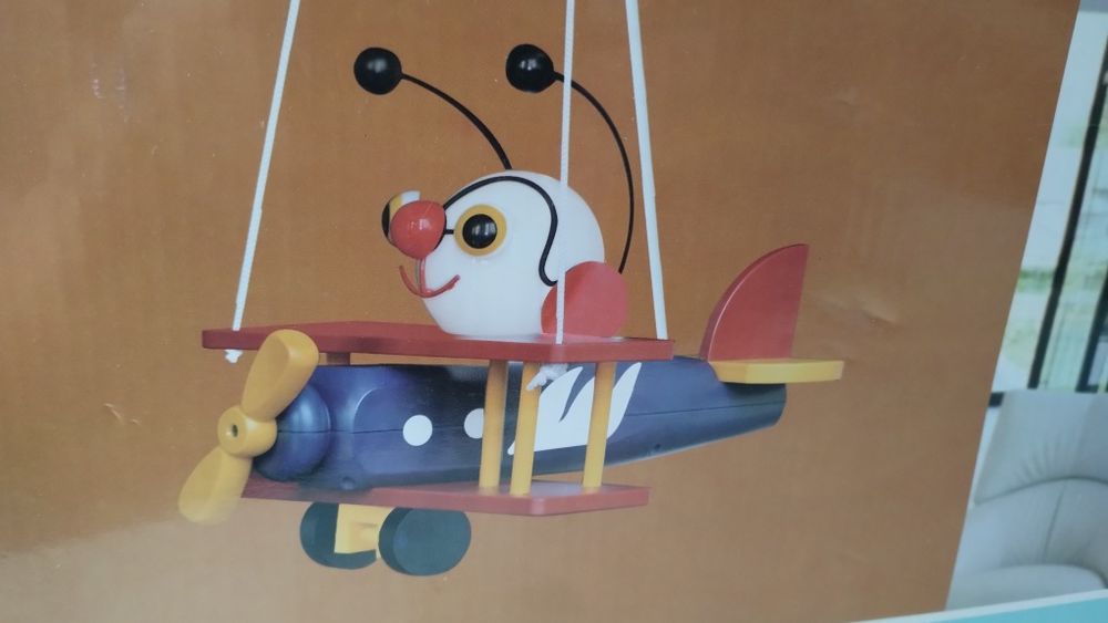 Lampa wisząca dziecięca (samolot)