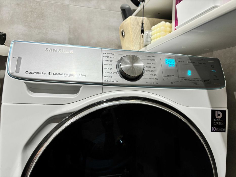 Zestaw - Suszarka Samsung DV90N8289AW 9 kg, PRALKA WW10H9600EW 10 kg