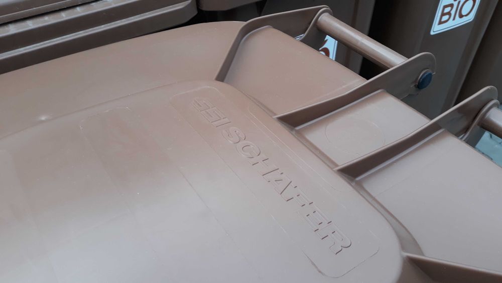 Pojemnik na BIO odpady kosz na śmieci brązowy atest EN 840 DOSTAWA !