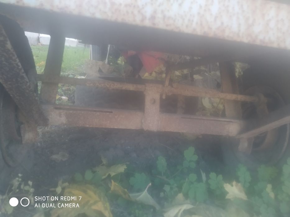 Мотоблок з прицепом.