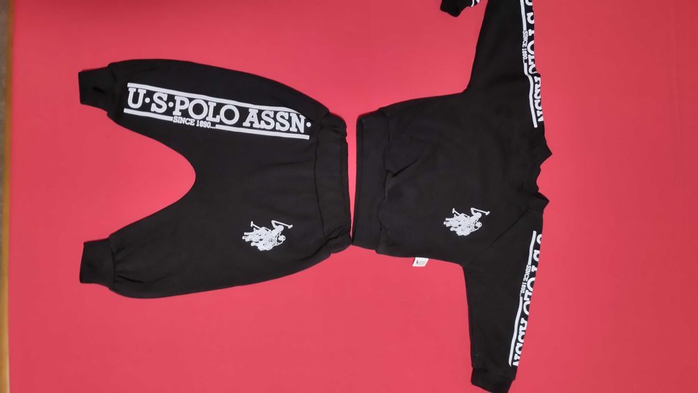 Спортивный костюм, 6-9м, черный,  karl lagerfeld, Polo Assn. Турция