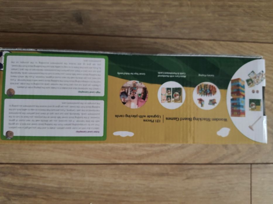 Piłkarzyki wieża klocki drewniane jenga