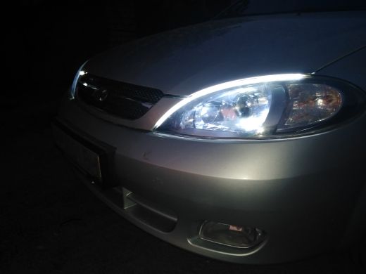 Гибкие дневные ходовые огни с бегущим поворотом 30, 45, 60 см ДХО LED