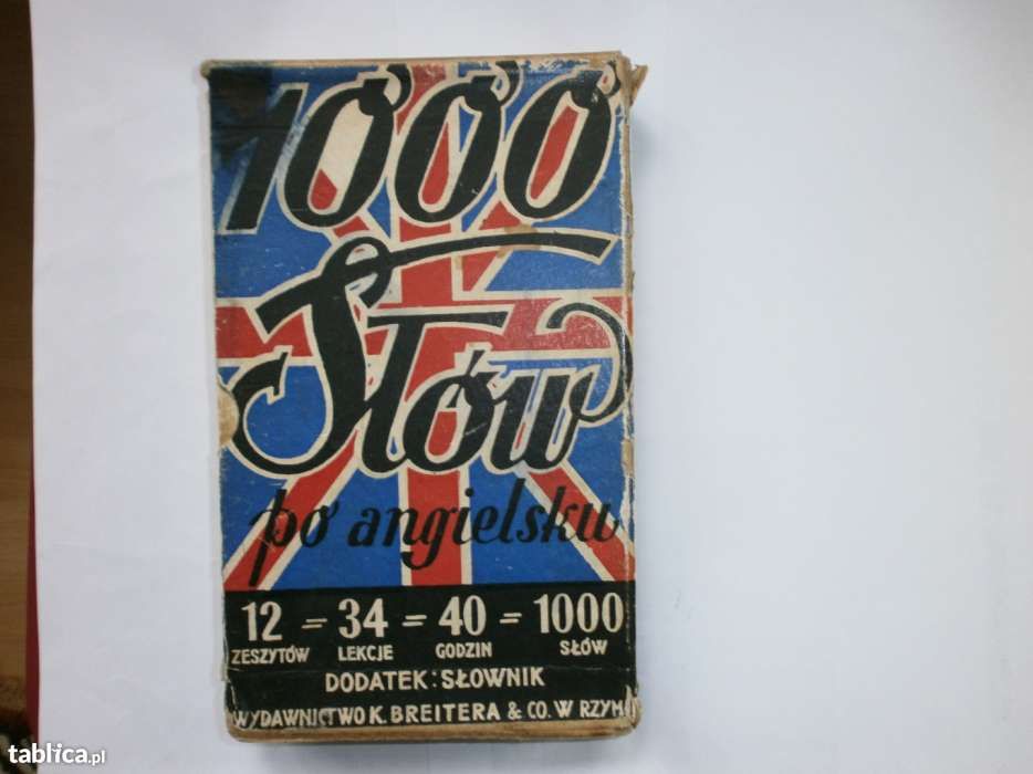 II Korpus Wojsk Polskich-1000 slow po angielsku-1946-Rzym-bialy Kruk