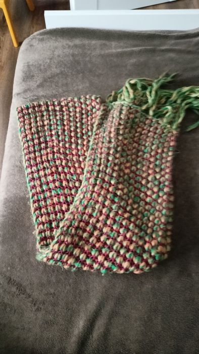 Szalik zielony  kolorowy