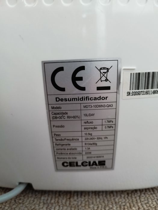Desumidificador sanitary sistem