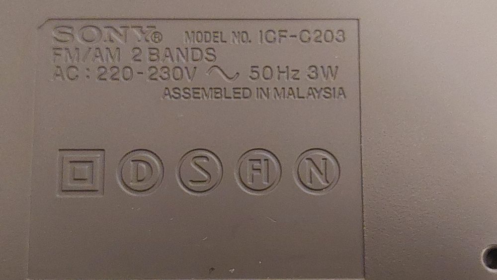 Vendo Rádio despertador Sony