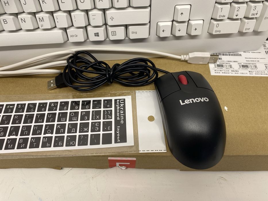 дротовий комплект Lenovo — клавіатура SK-8827 + мишка Lenovo
