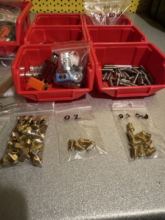 Części głowic do drukarek 3D