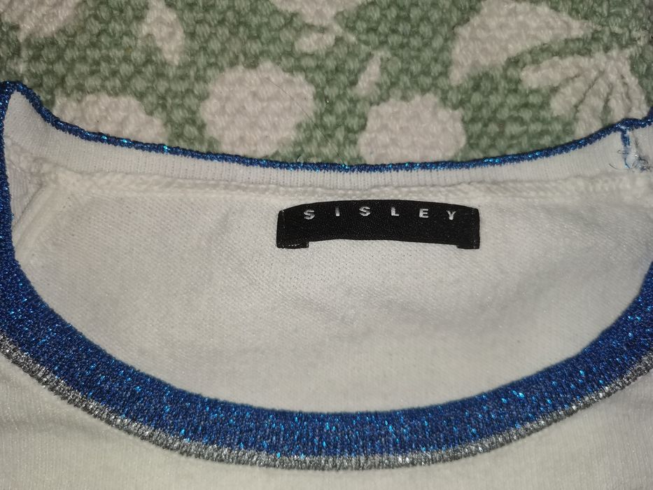 Crop top Sisley vintage-Malha que estica