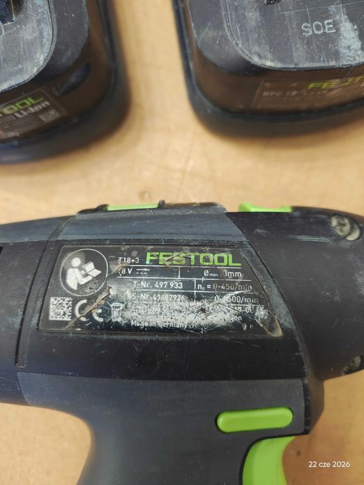 Festool T18+3. Super zestaw. Protool. Okazja
