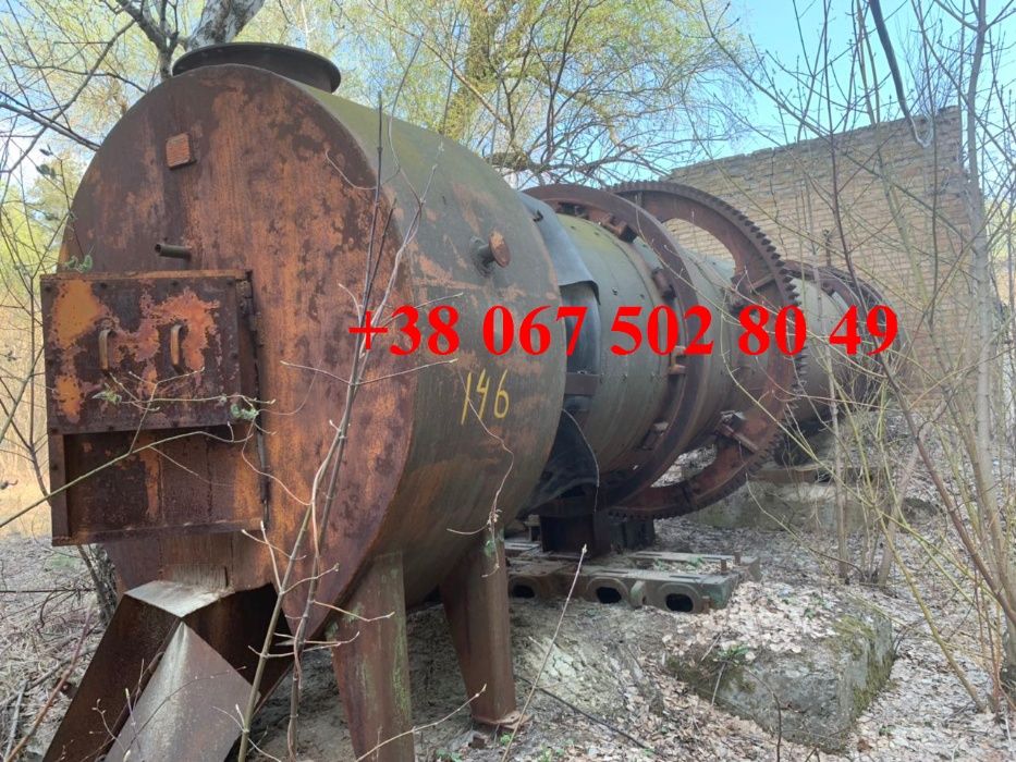Продам сушильные барабаны для щебня, щепа, шлака; линии гранулирования