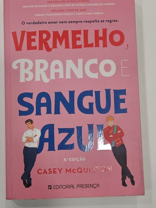 Livro " Vermelho branco sangue azul "