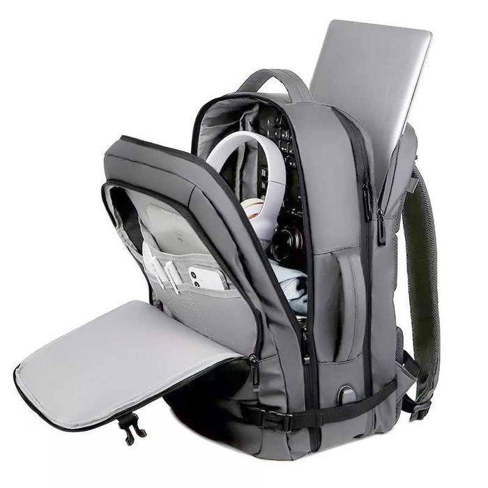 Рюкзак-валіза Norden 1897 сірий з Розширенням Міський Чоловічий