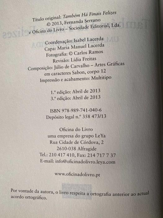 Também Há Finais Felizes, de Fernanda Serrano