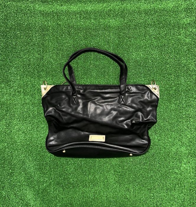 Tote Versace Parfums Preto/Dourado