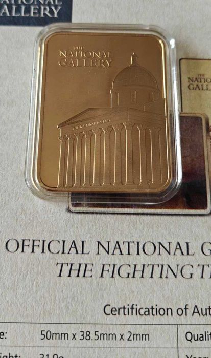 Набор коллекционных позолоченных слитков  NATIONAL GALLERY