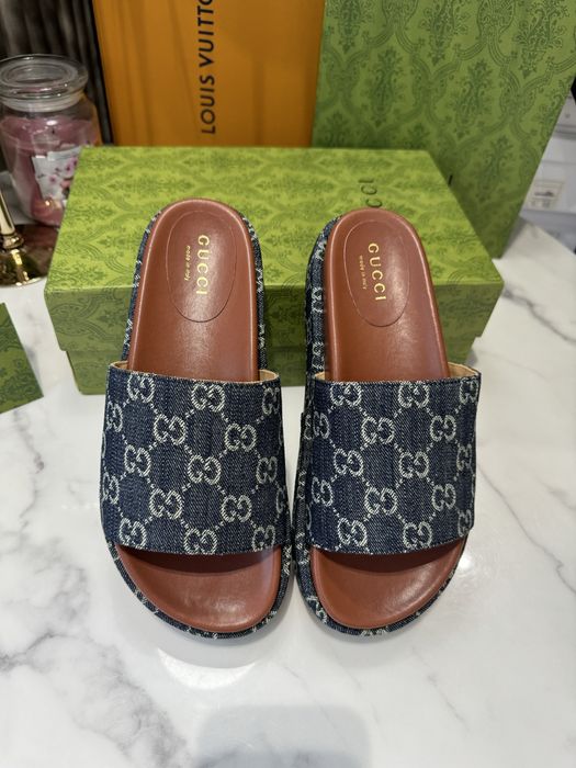 Klapki Gucci Jeans Monogram