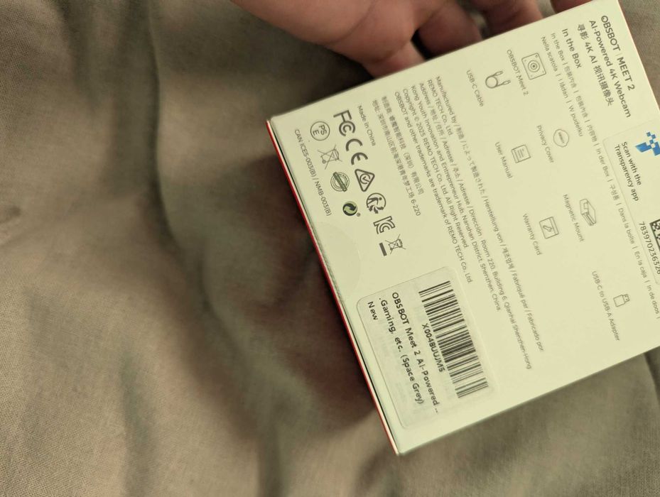 Веб-камера OBSBOT Meet 2 AI 4K Webcam з автофреймінгом та HDR