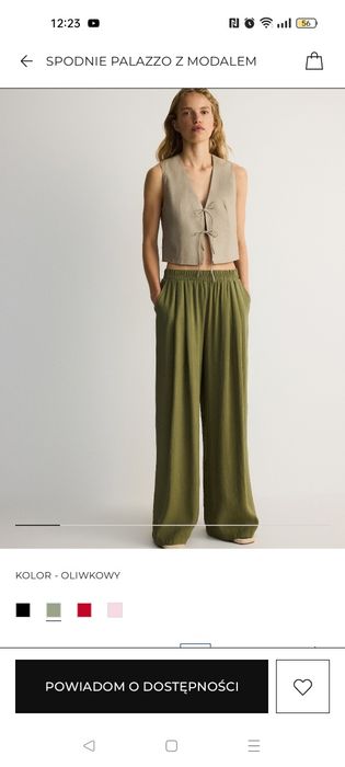 Spodnie palazzo na lato Reserved S