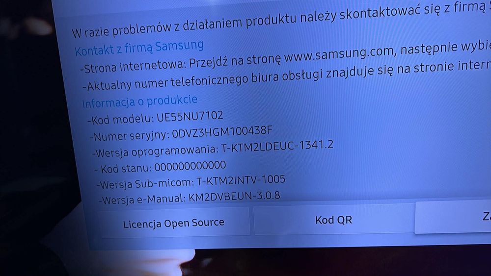 Telewizor Samsung 55 cali