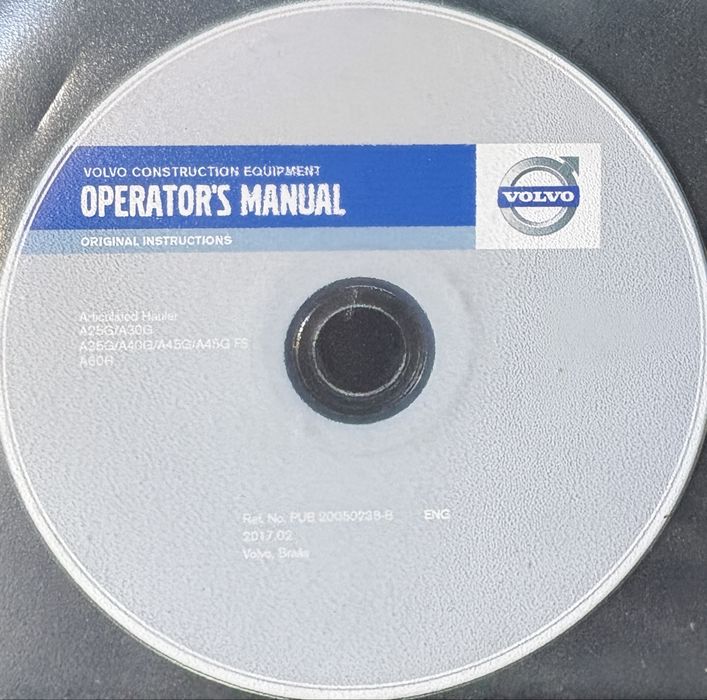 Instrukca obslugi (DTR Operators Manual) ładowarka Volvo seri G