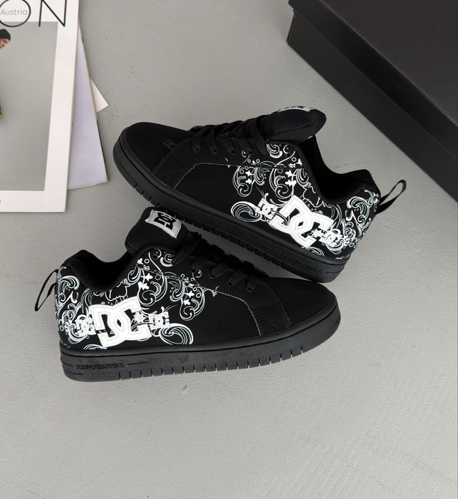 36-45 р кросівки DC Court Graffik Black White Sabbath Pixie