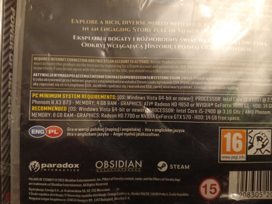 Gry na PC 2 szt Nowe folia