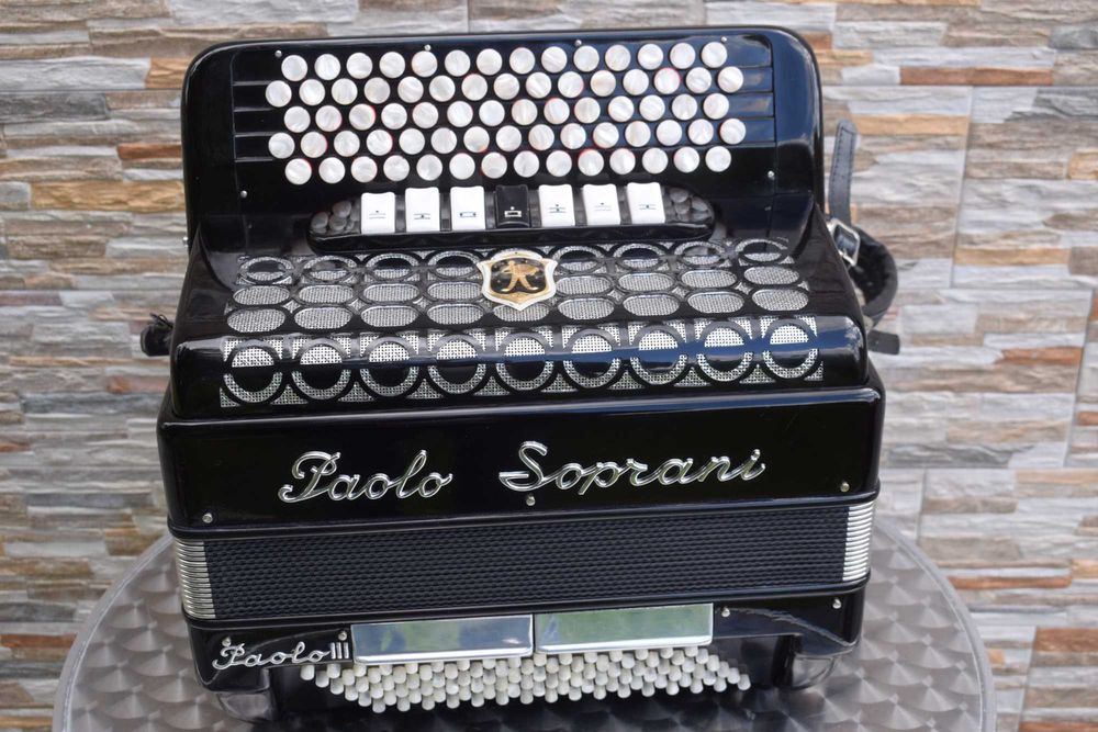 Acordeao Paolo soprani 3 Voz 96 Baixos. N 310