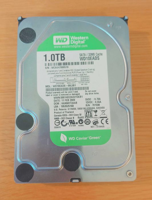 Sharkoon 5 Bay Raid box + 5x HDD 1.0 TB