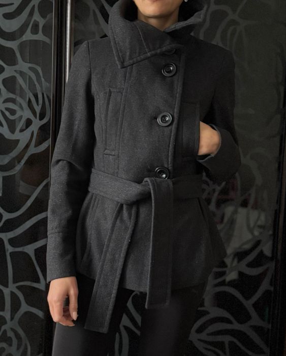 Пальто Zara сіре XS , 24