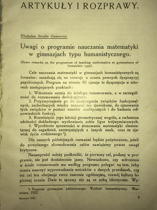 "Muzeum" rocznik 1927