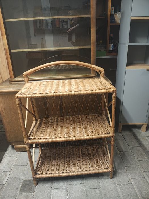 Regał rattanowy 3 półki