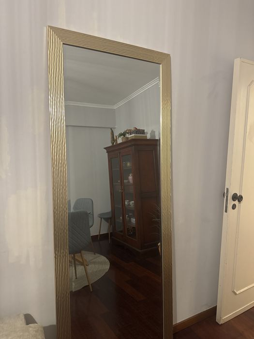Espelho dourado como novo