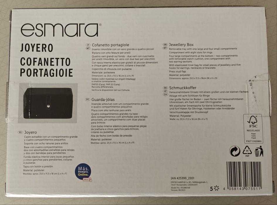 Joalheiro de Senhora - NOVO