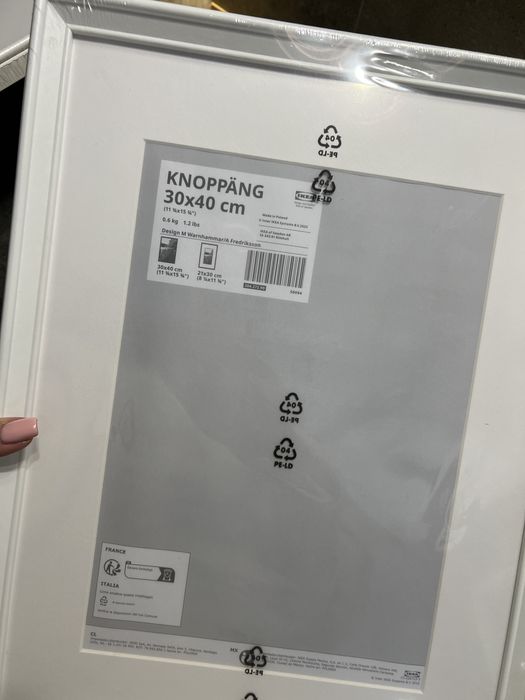 Zestaw ramek ikea knappang