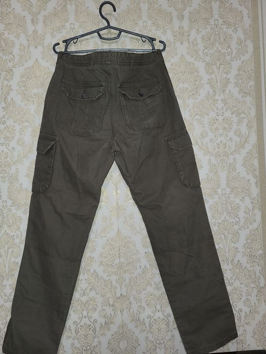 Штани карго чоловічі щільні AUTHENTIC CASUAL WEAR хакі (розмір - 36L)