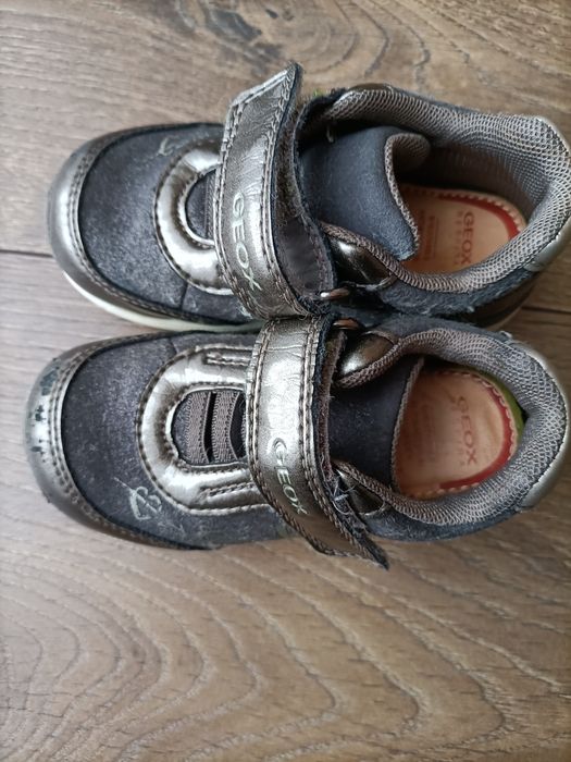 Buty Geox respira 23 szaro-srebrne