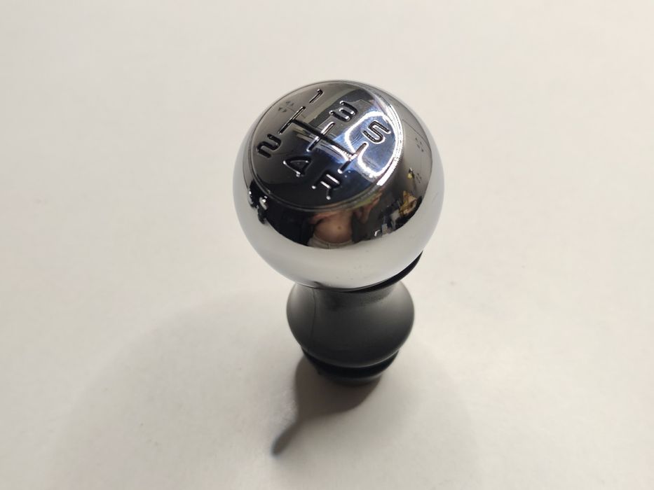 Manete Moca Manípulo Manopla Maçaneta Alavanca velocidades Peugeot Citroen Cromada Topo Metal Numeros Vermelhos Preto 5 Vel 206 207 307 C2 C3 C4 Punho