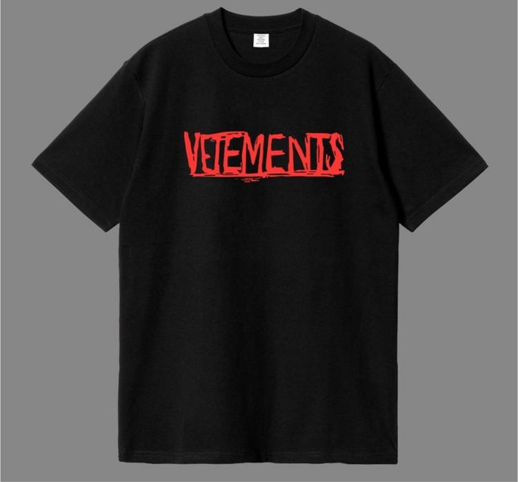 Мужские футболки Vetements HELLO Logo унисекс  Ветементс Ветмо