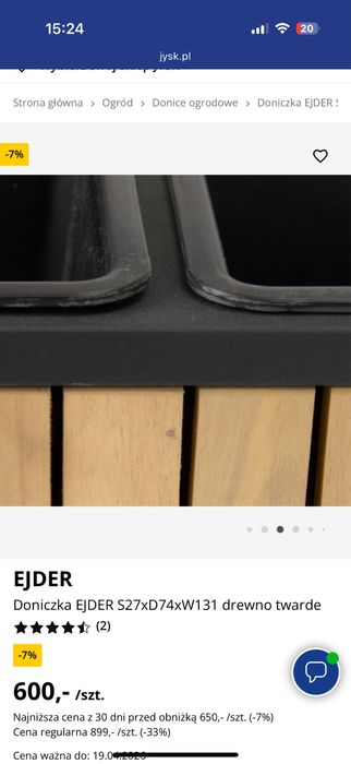 Jysk Ejder nowe w kartonie