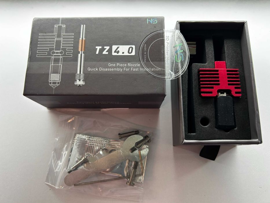 Хотенд Hotend TZ 4.0 з соплом 0.4mm, знімна насадка Bambu Lab X1 / P1S